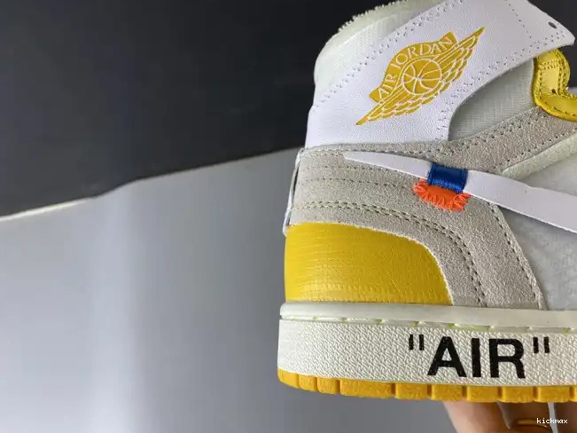 Rep MAX 1 Off-White Powder Air Jordan Dark Yellow-Cone x NRG AQ0818-149 White 0520